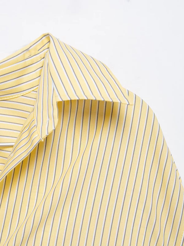 סט פסים רך בגזרה משוחררת